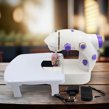 Home Tailoring Sewing Machine With Extension Table Set, Foot Pedal, Adapter Mini Electric Silai Machine, Portable Stitching Machine/Tailoring Machine - infinityexculsivestore.com