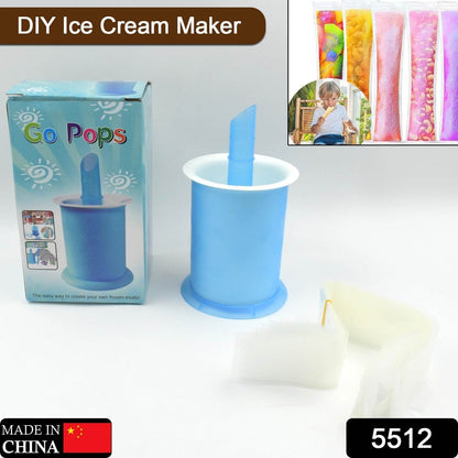 Homemade Popsicle Maker Manual Ice Cream Machine With Approx 20 Pcs Packing Bag Popsicle Mold Convenient Maker Manual Ice Cream Machine For Kids Adults DIY, Reusable - infinityexculsivestore.com