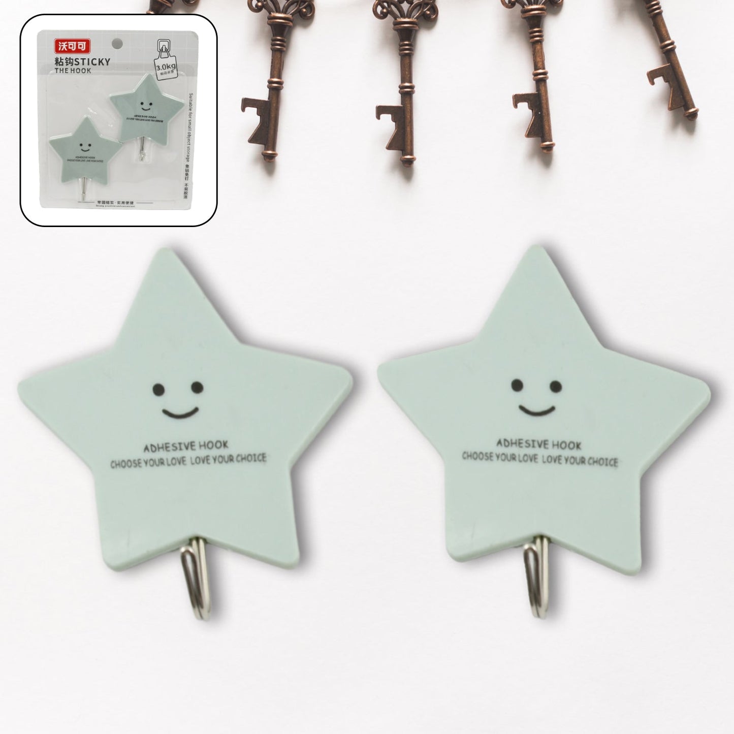 Multipurpose Strong Hook Self - Adhesive hooks for wall Heavy Plastic Hook, Sticky Hook Household For Home , Decorative Hooks, Bathroom & All Type Wall Use Hook , Suitable for Bathroom, Kitchen, Office - infinityexculsivestore.com