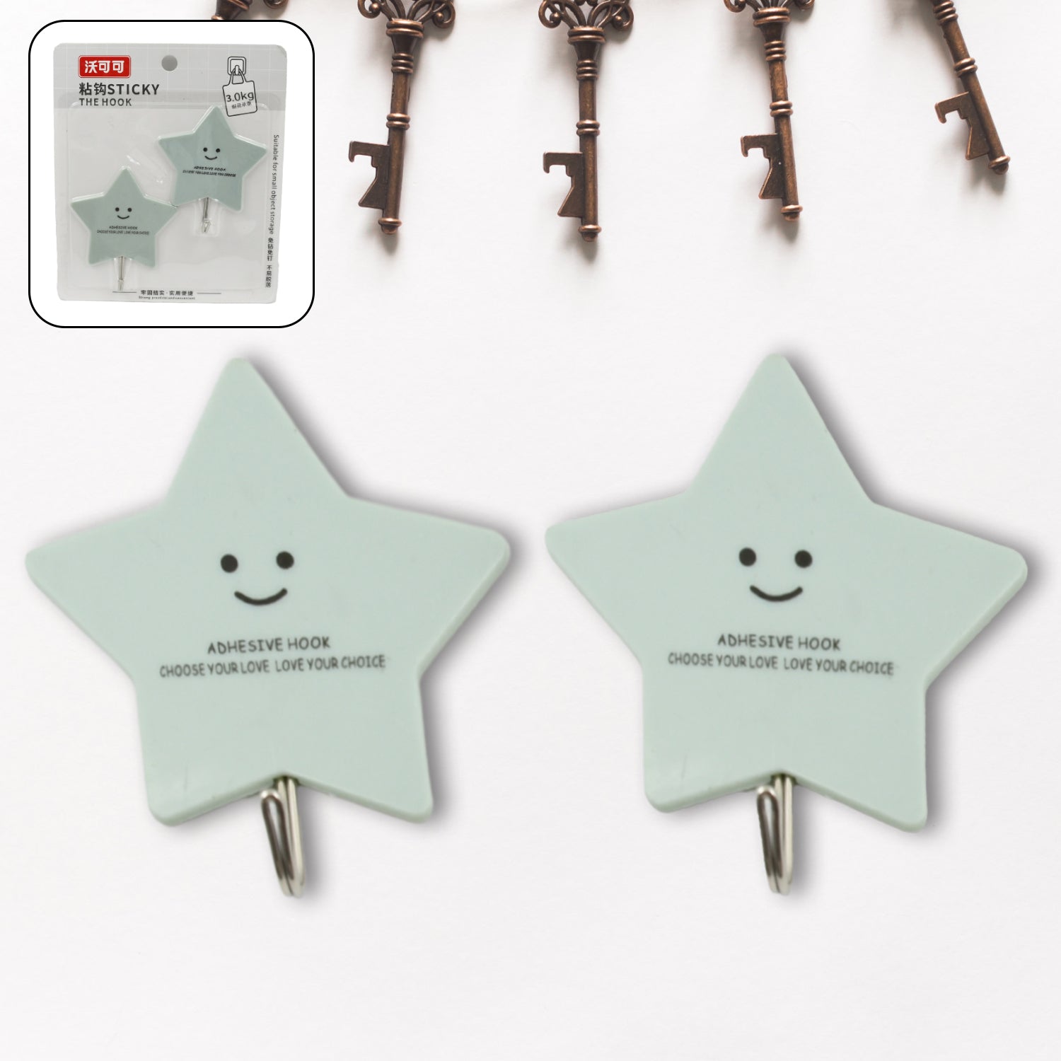Multipurpose Strong Hook Self - Adhesive hooks for wall Heavy Plastic Hook, Sticky Hook Household For Home , Decorative Hooks, Bathroom & All Type Wall Use Hook , Suitable for Bathroom, Kitchen, Office - infinityexculsivestore.com