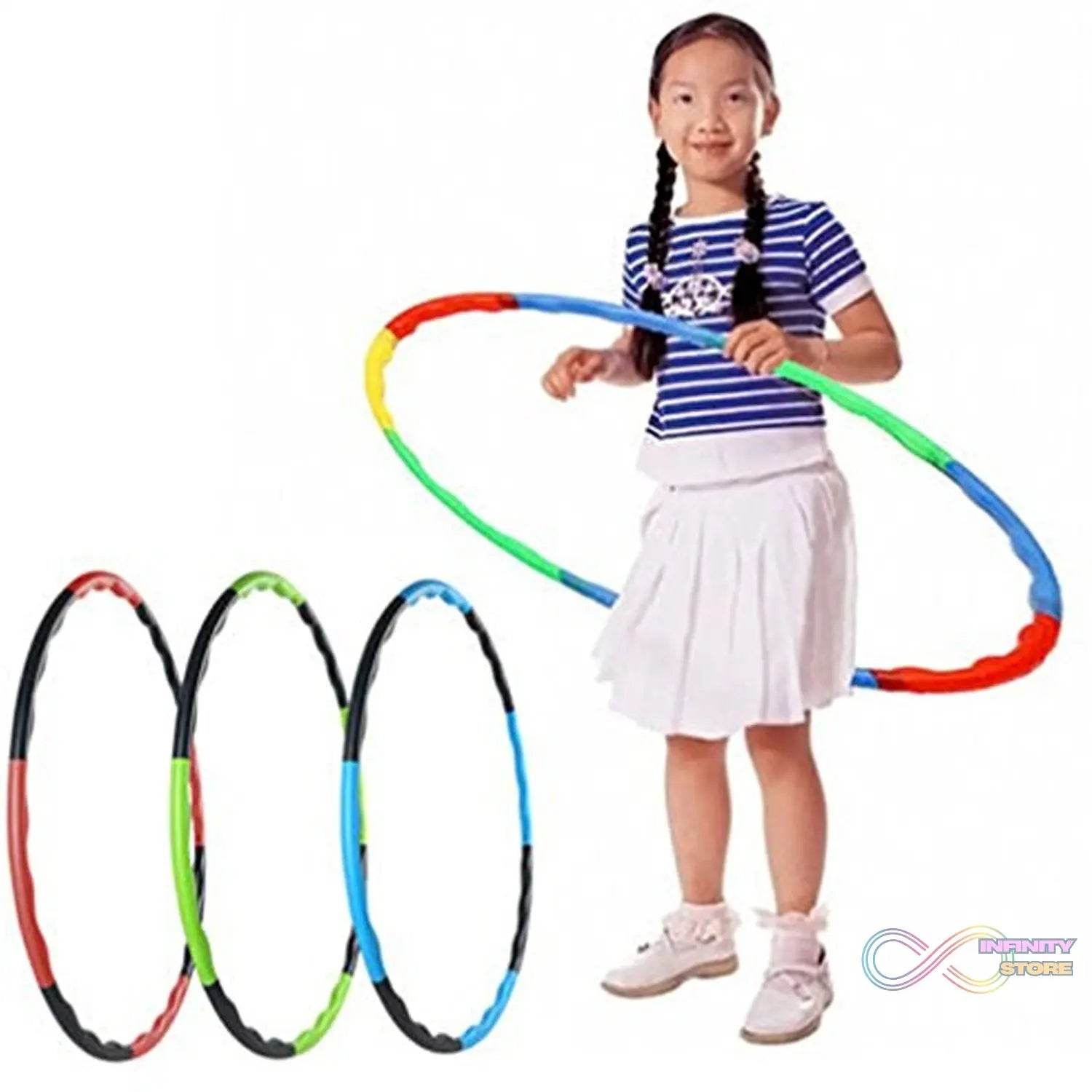 Hoops Hula Interlocking Exercise Ring for Fitness with Dia Meter Boys Girls and Adults - infinityexculsivestore.com
