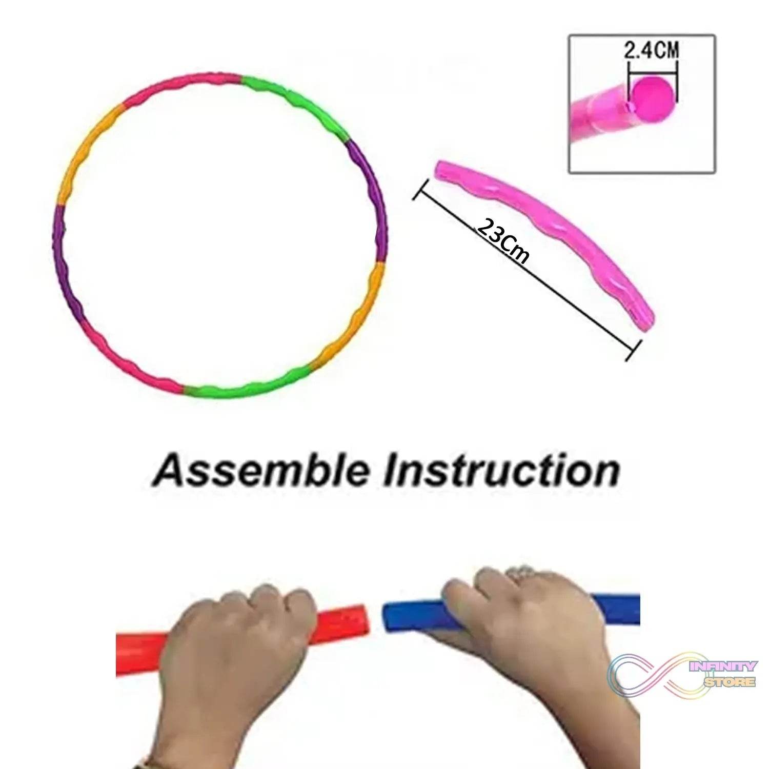 Hoops Hula Interlocking Exercise Ring for Fitness with Dia Meter Boys Girls and Adults - infinityexculsivestore.com