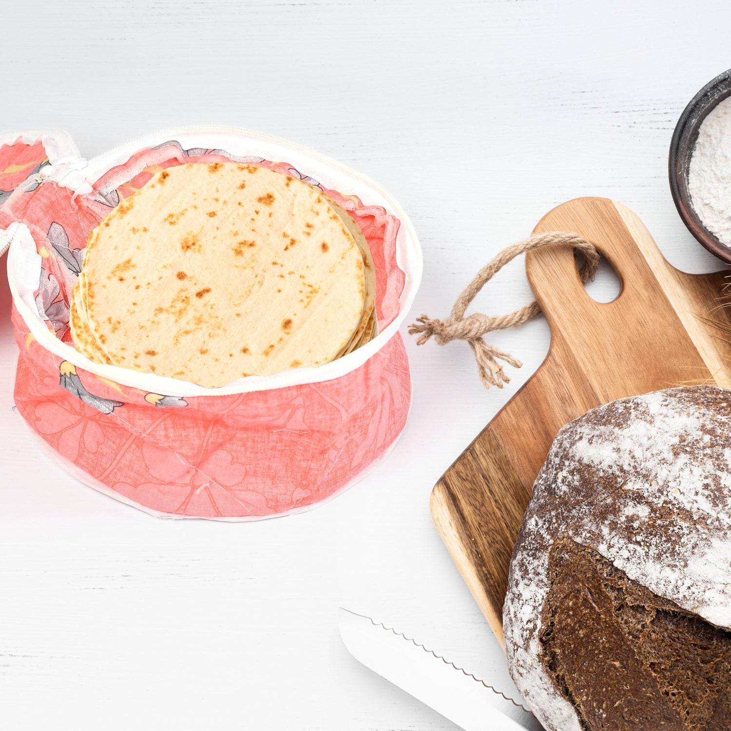 Hot Chapatti Washable Cotton Cloth Casserole Box - infinityexculsivestore.com