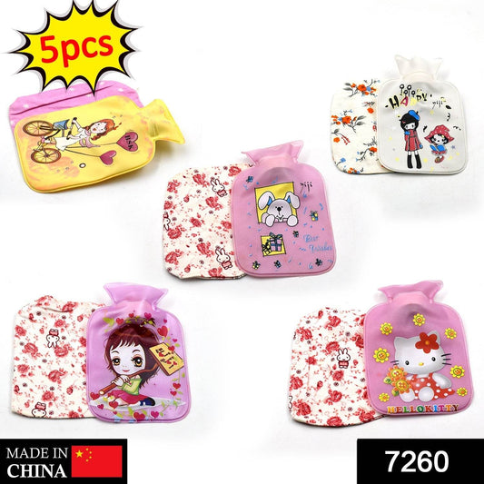 Hot Water Bottle Bag For Pain Relief With Cover (Pack of 5Pc) - infinityexculsivestore.com