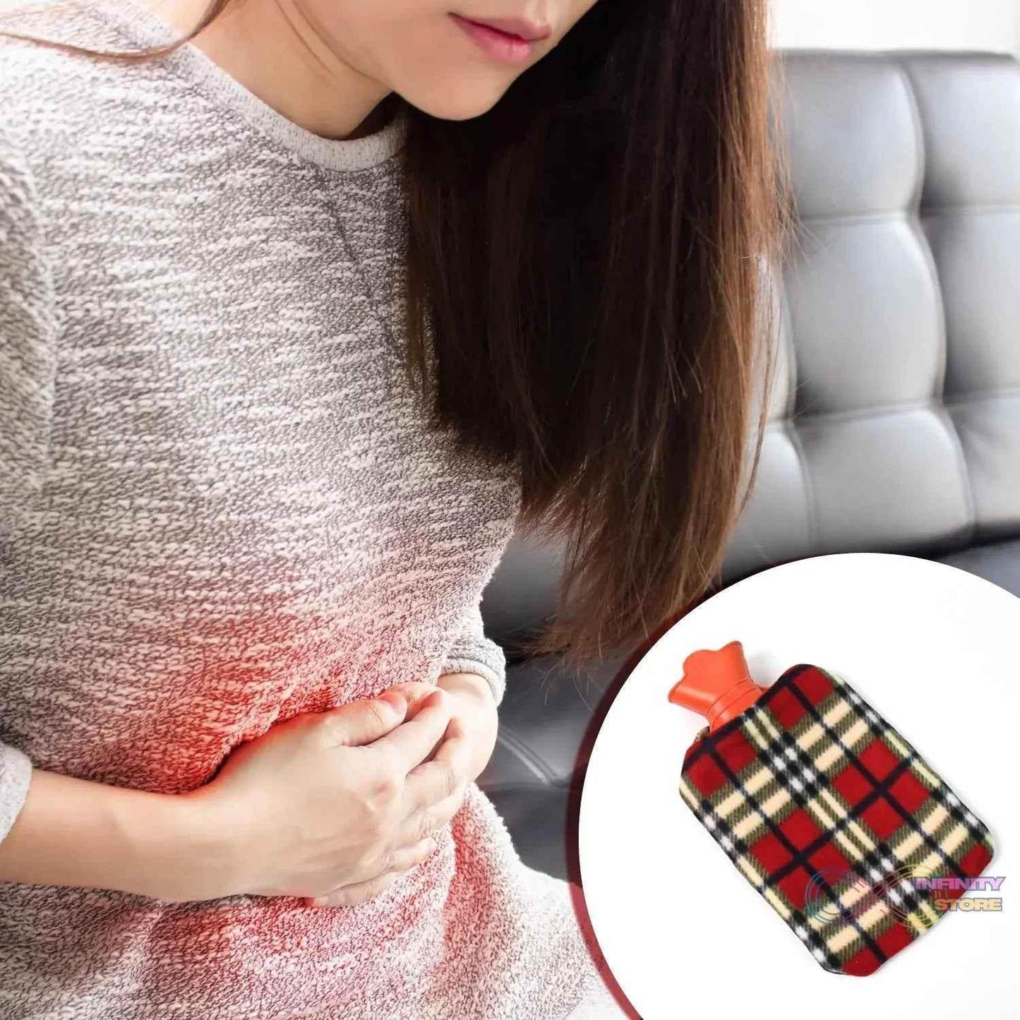 Hot Water Bottle Bag With Cover For Pain Relief (1 Pc) - infinityexculsivestore.com