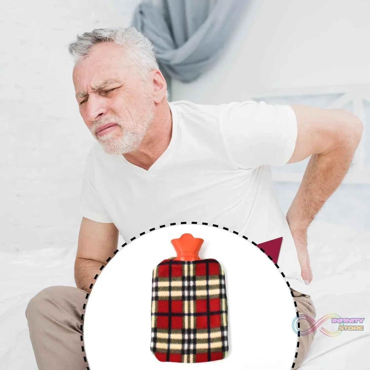Hot Water Bottle Bag With Cover For Pain Relief (1 Pc) - infinityexculsivestore.com