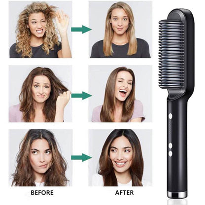 Hqt-909B Hair Straightener Used While Massaging Hair Scalps And Head. - infinityexculsivestore.com
