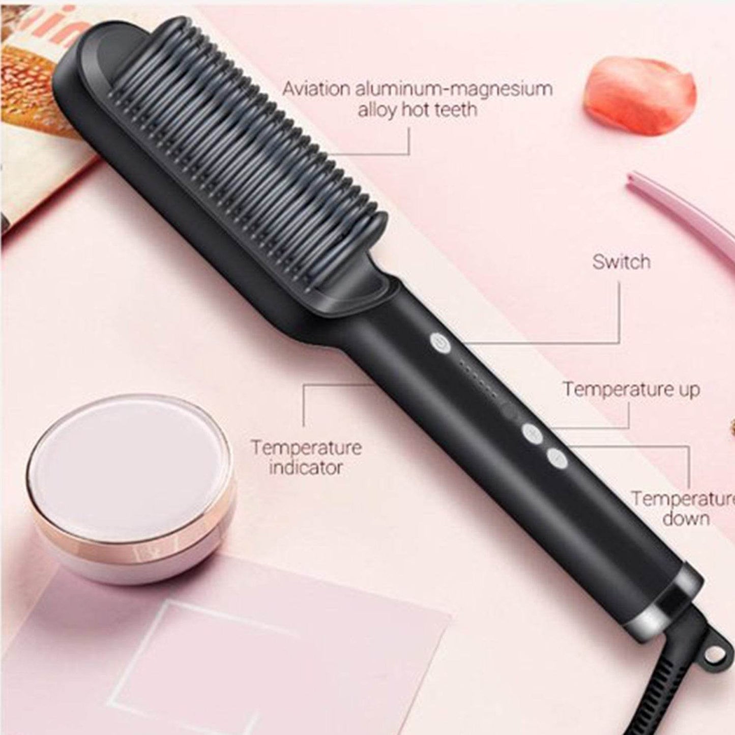 Hqt-909B Hair Straightener Used While Massaging Hair Scalps And Head. - infinityexculsivestore.com
