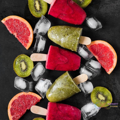 Ice Candy Maker 6 pcs Set Kulfi Maker Ice Candy Mould Clear Popsicle Mold Homemade Ice Pop Maker Reusable Easy Candy Chocobar Kulfi Mould Tray with Sticks - infinityexculsivestore.com