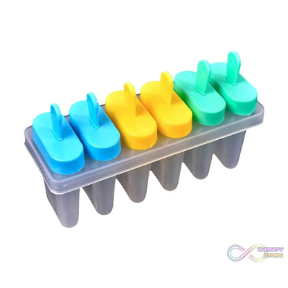 Ice Candy Maker Upgrade Popsicle Molds Sets 6 Ice Pop Makers Reusable Ice Lolly Cream Mold Home-Made Popsicles Mould with Stick - infinityexculsivestore.com