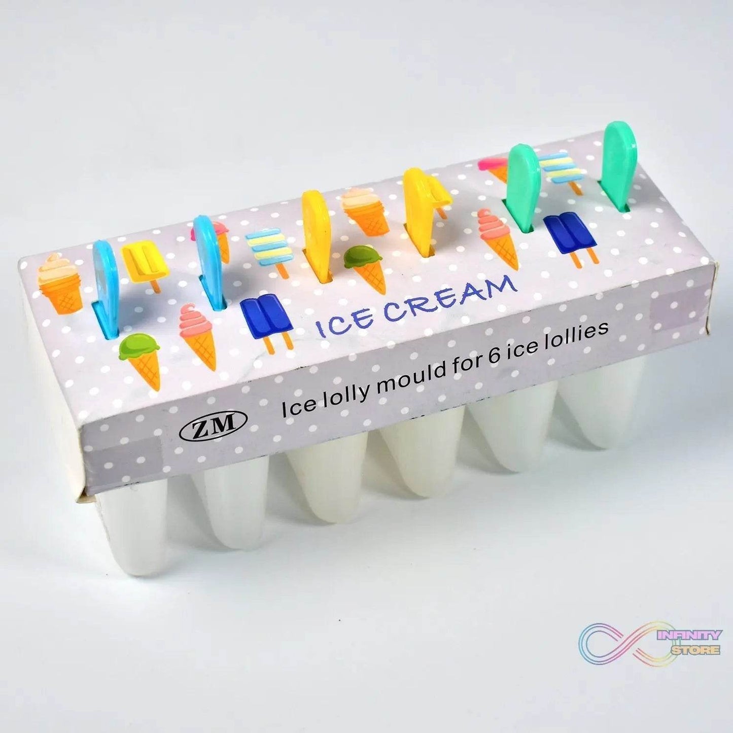 Ice Candy Maker Upgrade Popsicle Molds Sets 6 Ice Pop Makers Reusable Ice Lolly Cream Mold Home-Made Popsicles Mould with Stick - infinityexculsivestore.com