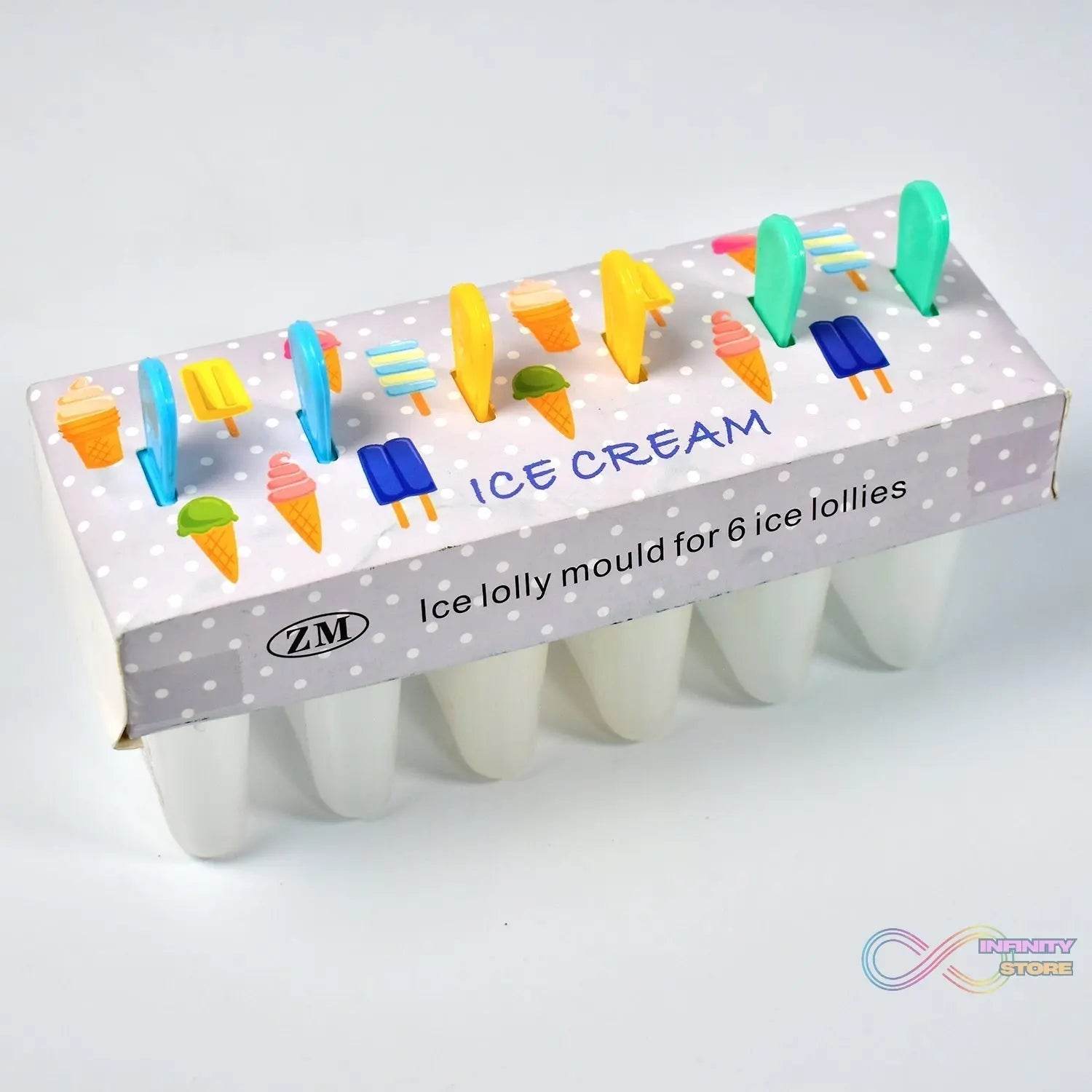 Ice Candy Maker Upgrade Popsicle Molds Sets 6 Ice Pop Makers Reusable Ice Lolly Cream Mold Home-Made Popsicles Mould with Stick - infinityexculsivestore.com
