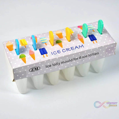 Ice Candy Maker Upgrade Popsicle Molds Sets 6 Ice Pop Makers Reusable Ice Lolly Cream Mold Home-Made Popsicles Mould with Stick - infinityexculsivestore.com