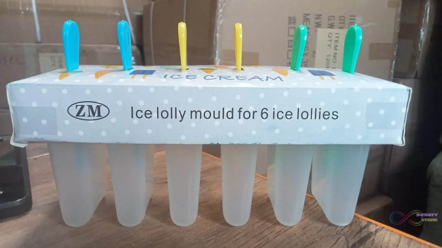 Ice Candy Maker Upgrade Popsicle Molds Sets 6 Ice Pop Makers Reusable Ice Lolly Cream Mold Home-Made Popsicles Mould with Stick - infinityexculsivestore.com