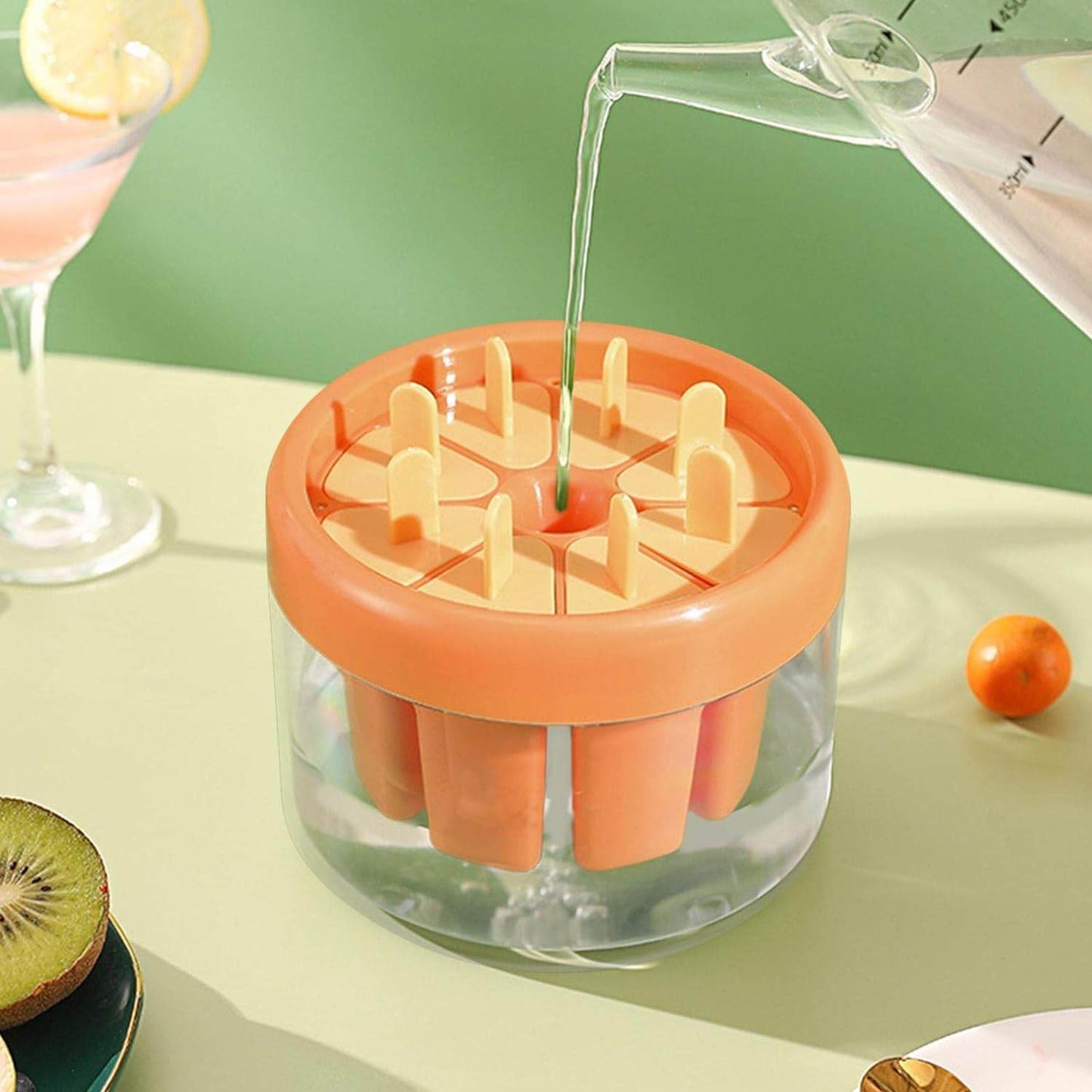 Ice Cream Candy Molds With Sticks Easy Release Summer Party Supplies Popsicles Candy Molds (8 Candy Mold Maker) - infinityexculsivestore.com