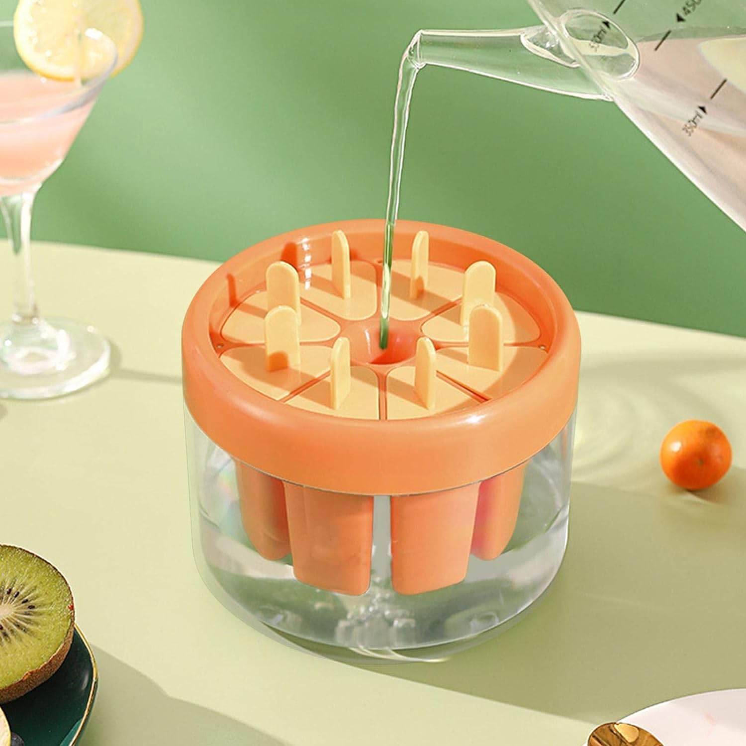 Ice Cream Candy Molds With Sticks Easy Release Summer Party Supplies Popsicles Candy Molds (8 Candy Mold Maker) - infinityexculsivestore.com