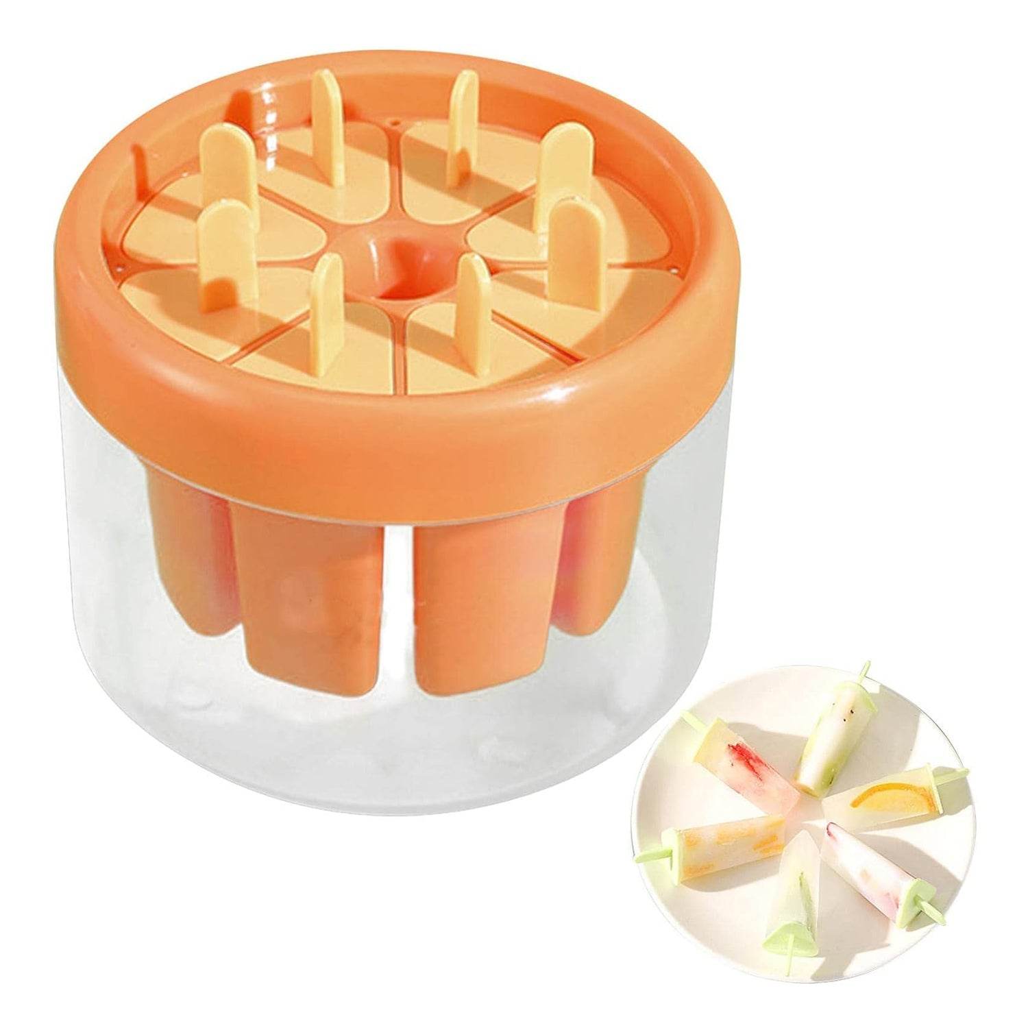 Ice Cream Candy Molds With Sticks Easy Release Summer Party Supplies Popsicles Candy Molds (8 Candy Mold Maker) - infinityexculsivestore.com