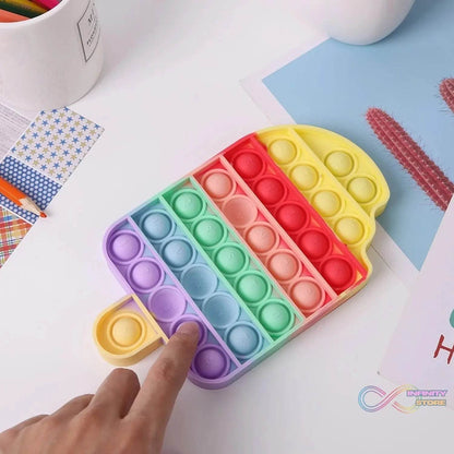 Ice Cream Candy Shape Pop Fidget Toy Push Pop Bubble Fidget Sensory Toy for Kids and Adults Fidget Popper Stress Reliever Sensory Fidget Poppers - infinityexculsivestore.com