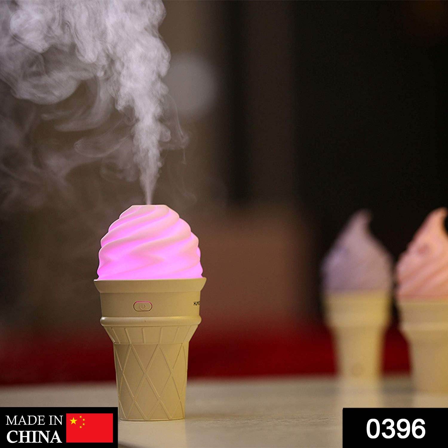 Ice Cream Design LED Humidifier for Freshening Air & Fragrance (Multicoloured) - infinityexculsivestore.com