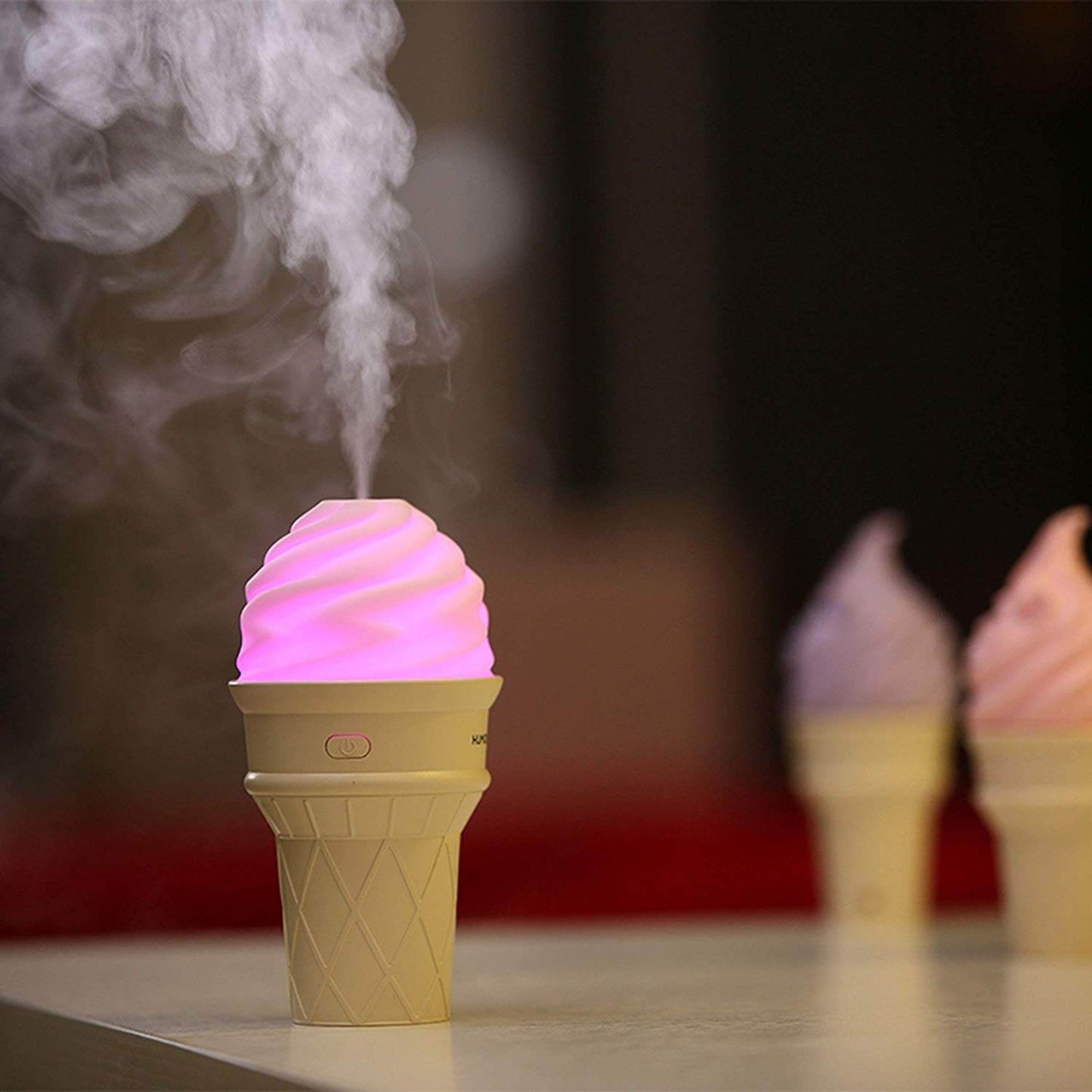 Ice Cream Design LED Humidifier for Freshening Air & Fragrance (Multicoloured) - infinityexculsivestore.com