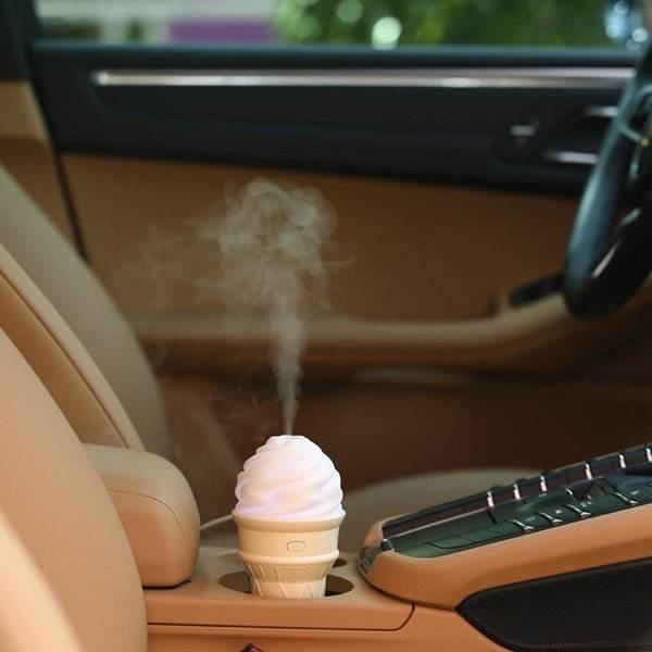 Ice Cream Design LED Humidifier for Freshening Air & Fragrance (Multicoloured) - infinityexculsivestore.com