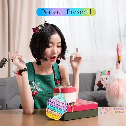 Ice Cream Softy- Fidget Popping Sounds Toy, BPA Free Silicone, Push Bubbles Toy for Autism Stress Reliever, Sensory Toy Pop It Toy - infinityexculsivestore.com