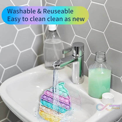 Ice Cream Softy- Fidget Popping Sounds Toy, BPA Free Silicone, Push Bubbles Toy for Autism Stress Reliever, Sensory Toy Pop It Toy - infinityexculsivestore.com