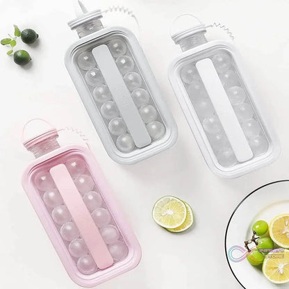 Ice Cube Trays 2 in 1 Portable Ice Ball Maker, 17 Round Ice Cube Mold (1 Pc) - infinityexculsivestore.com