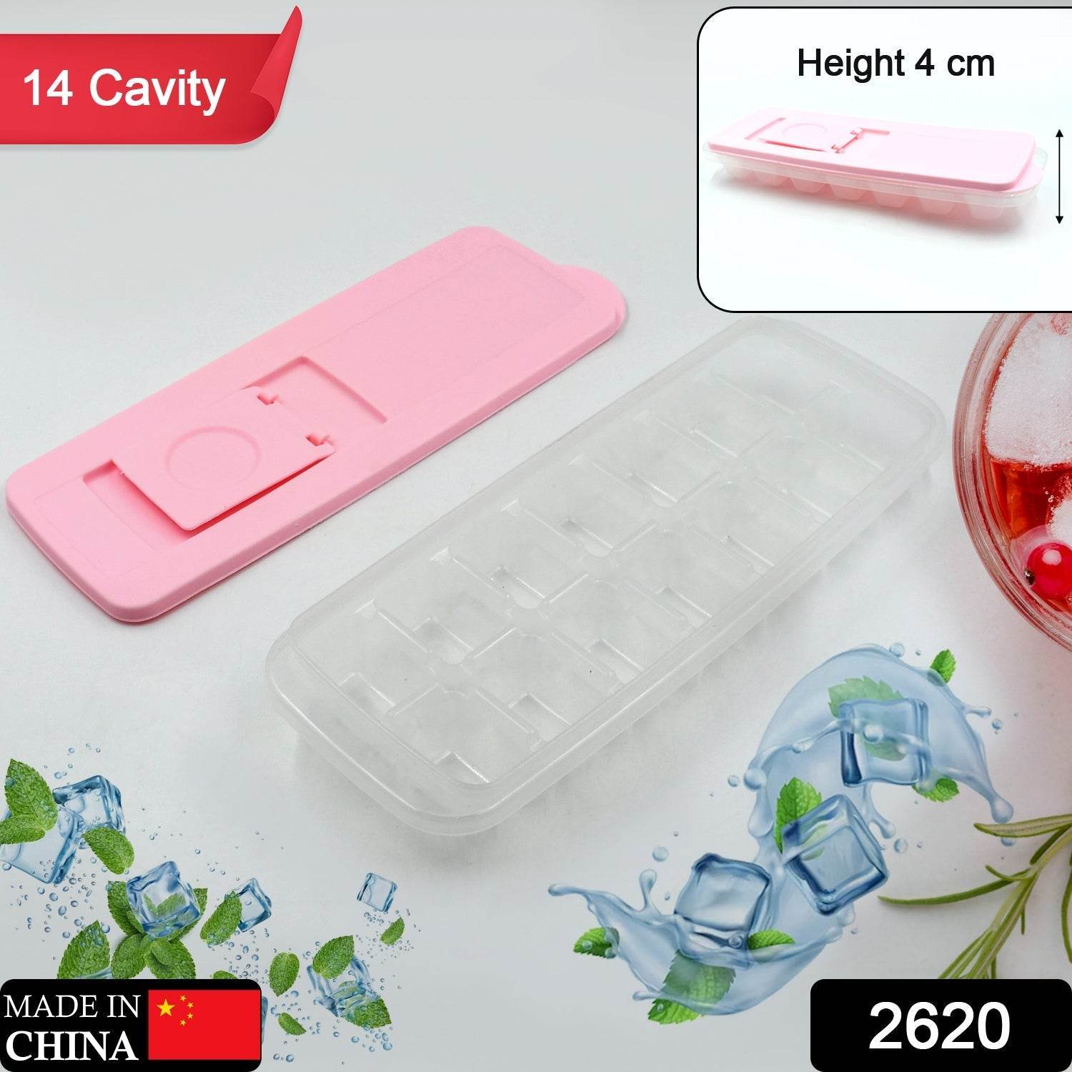 Ice Cube Trays, Ice Tray Food Grade Flexible Silicone Ice Cube Tray Molds with Lids, Easy Release Ice Trays Make 14 Ice Cube, Stackable Dishwasher Safe - infinityexculsivestore.com