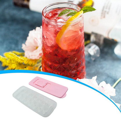 Ice Cube Trays, Ice Tray Food Grade Flexible Silicone Ice Cube Tray Molds with Lids, Easy Release Ice Trays Make 14 Ice Cube, Stackable Dishwasher Safe - infinityexculsivestore.com