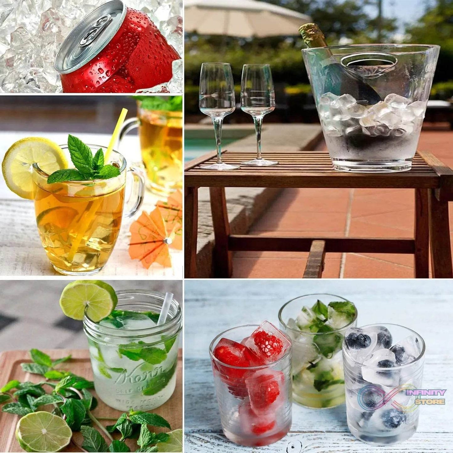 Ice Cube Trays for Freezer Ice Cube Moulds - infinityexculsivestore.com