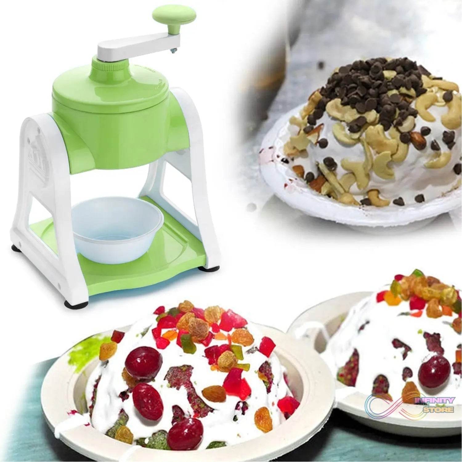 Ice Gola Maker Ice Snow Maker Machine | Ice Crusher | Indoor Outdoor Manual With Steel Blade & Antislip Grip - infinityexculsivestore.com