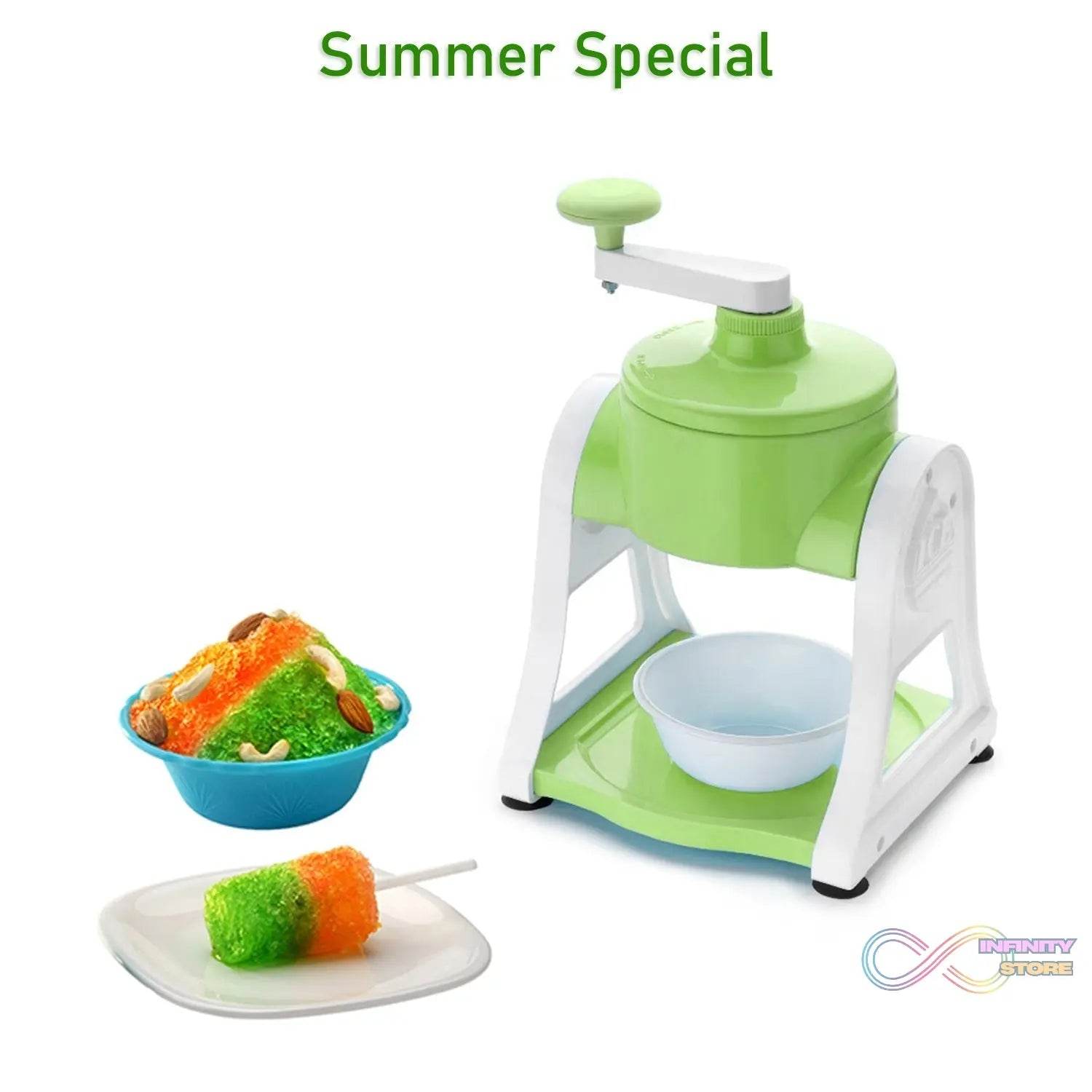Ice Gola Maker Ice Snow Maker Machine | Ice Crusher | Indoor Outdoor Manual With Steel Blade & Antislip Grip - infinityexculsivestore.com
