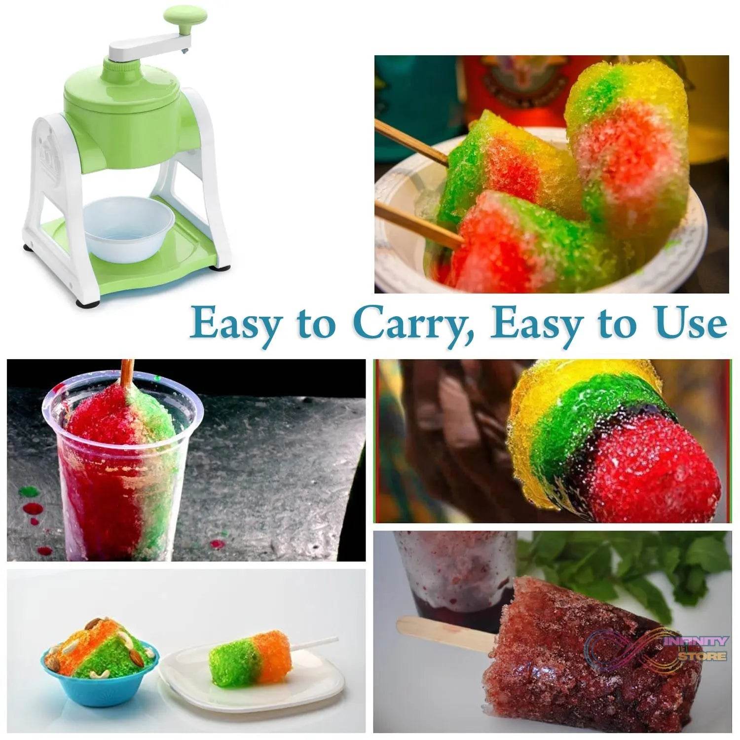 Ice Gola Maker Ice Snow Maker Machine | Ice Crusher | Indoor Outdoor Manual With Steel Blade & Antislip Grip - infinityexculsivestore.com