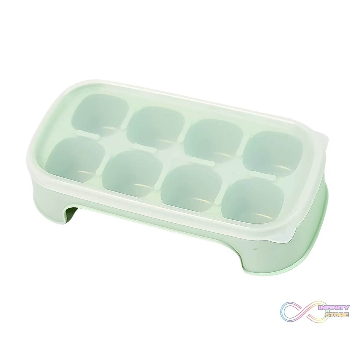 Ice Mold, 8 Grid Food Grade Portable Plastic Ice Tray (1 Pc / 15×8 Cm) - infinityexculsivestore.com