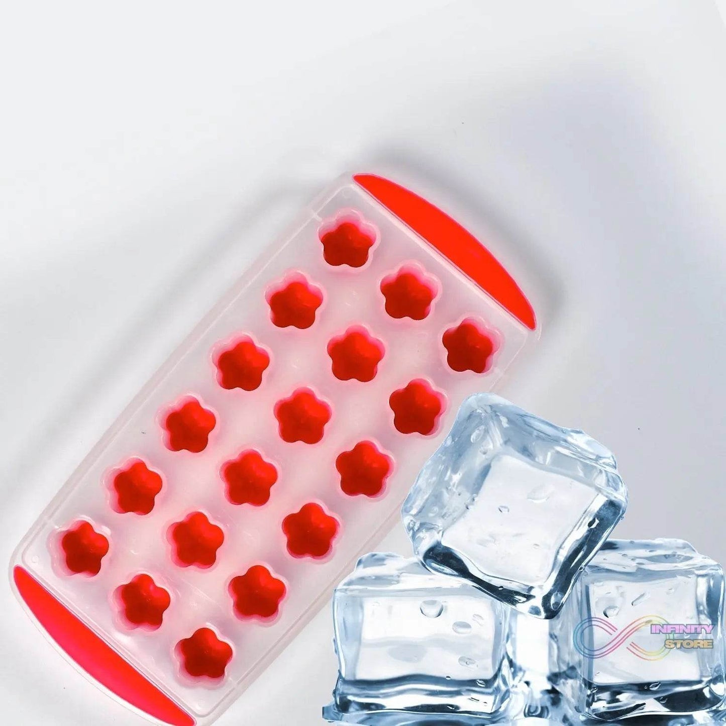 Ice Mould Flower Shape 18 Cavity Mould ice Tray Sphere ice Flower Mould Small ice Flower Tray Mini ice Cube Tray - infinityexculsivestore.com