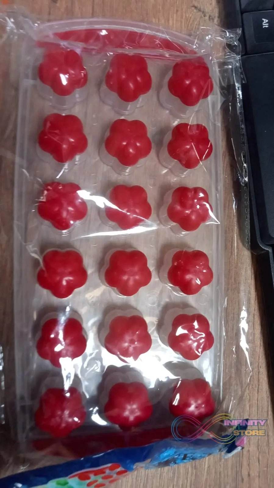 Ice Mould Flower Shape 18 Cavity Mould ice Tray Sphere ice Flower Mould Small ice Flower Tray Mini ice Cube Tray - infinityexculsivestore.com