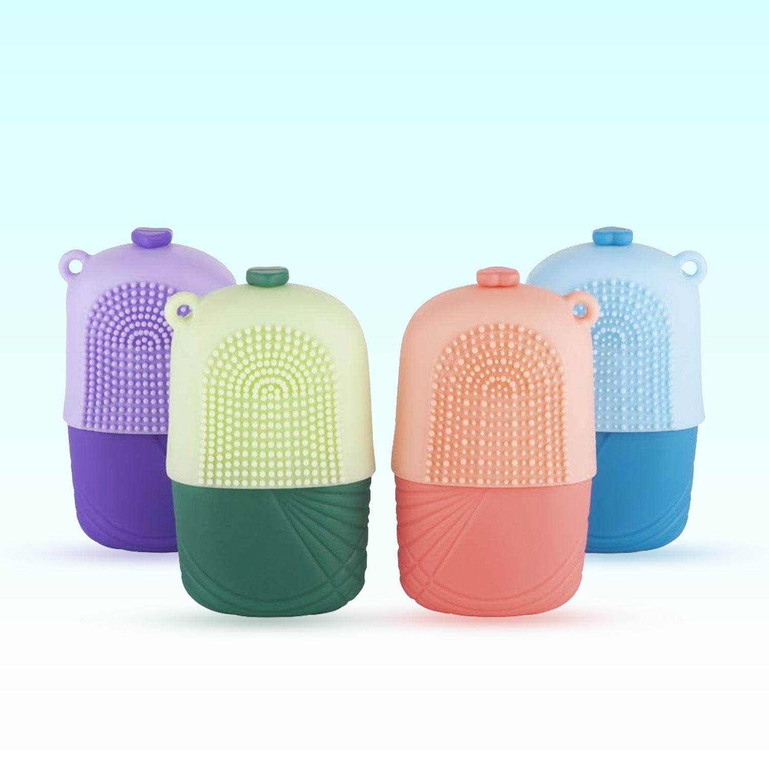 Ice Roller & Scrubber For Face | Face Massager | Reusable Silicone Facial Ice Roller For Glowing & Tighten Skin (1 Pc) - infinityexculsivestore.com