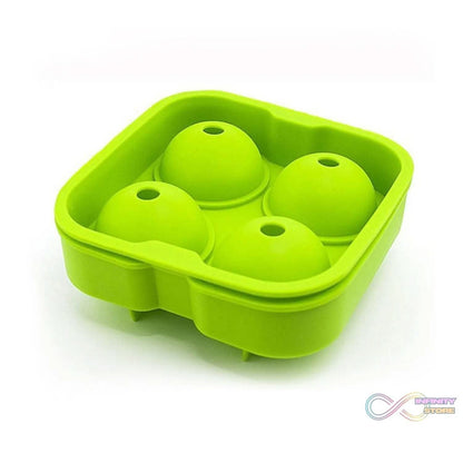 Ice Trays for Freezer Whiskey Ice Cube Plastic Ball Maker Mold Sphere Mould 4 Holes New Ice Balls Party Brick Round Tray Bar Tool ice for Whiskey - infinityexculsivestore.com