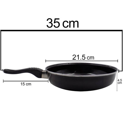 Induction Base Hard Anodized Tadka Fry Pan Nonstick - infinityexculsivestore.com