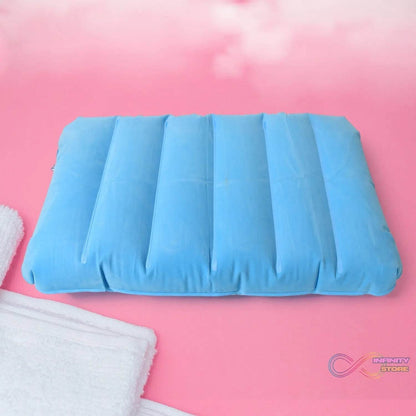 Inflatable Camping Pillows, Travelling Air Pillow Soft Comfortable Air Inflatable Travel Pillow  (48×30 Cm / 1 pc) - infinityexculsivestore.com