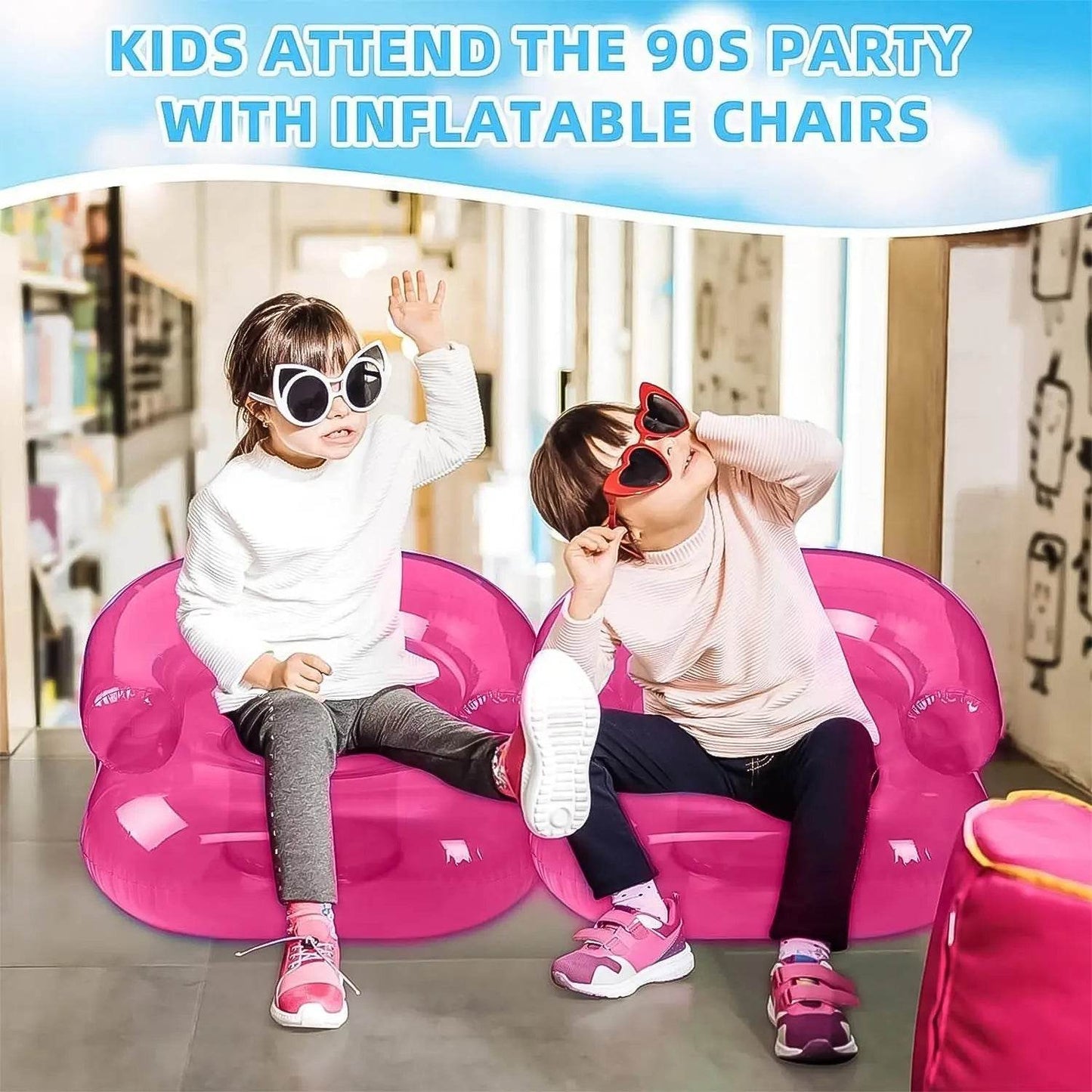 Inflatable Sofa Chair for Boys and Girls Suitable for Camping (28 Inch Approx / 1 Set) - infinityexculsivestore.com