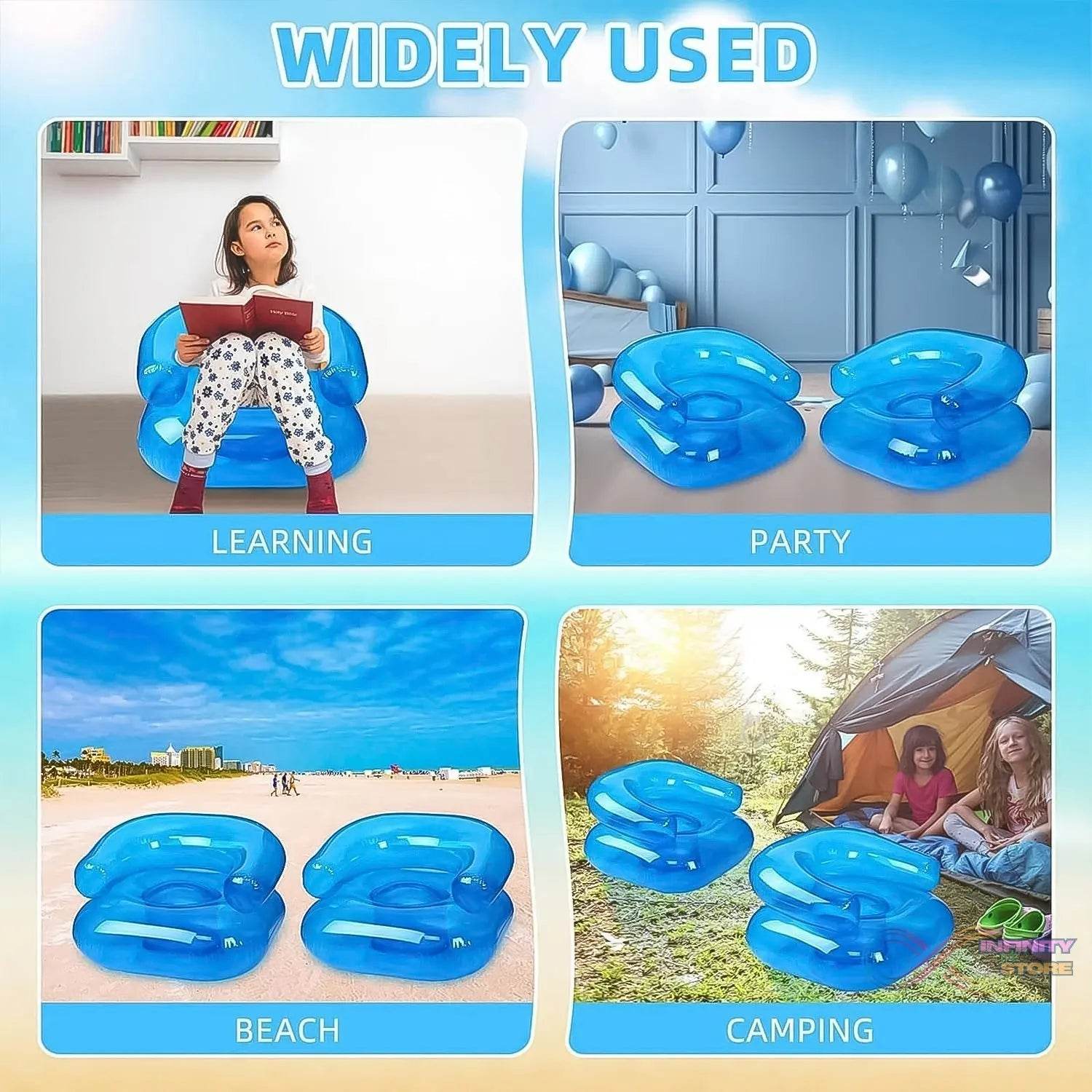 Inflatable Sofa Chair for Boys and Girls Suitable for Camping (28 Inch Approx / 1 Set) - infinityexculsivestore.com