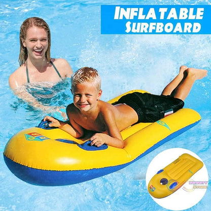 Inflatable Surfboard for Kids, Inflatable Bodyboard for Children with Handles, Portable Surfboard for Children, Outdoor Pool, Beach Floating Mat Pad Water Fun - infinityexculsivestore.com