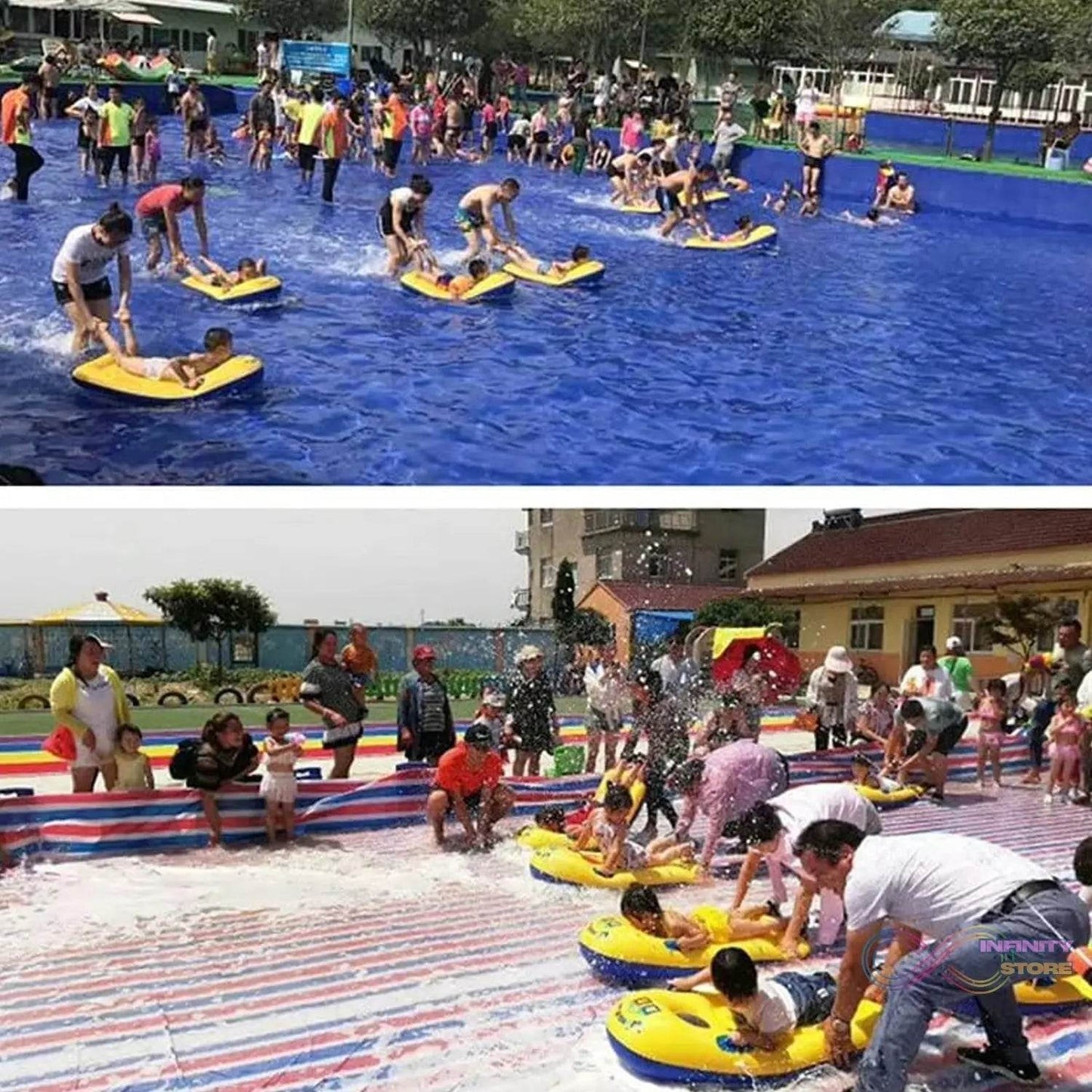 Inflatable Surfboard for Kids, Inflatable Bodyboard for Children with Handles, Portable Surfboard for Children, Outdoor Pool, Beach Floating Mat Pad Water Fun - infinityexculsivestore.com
