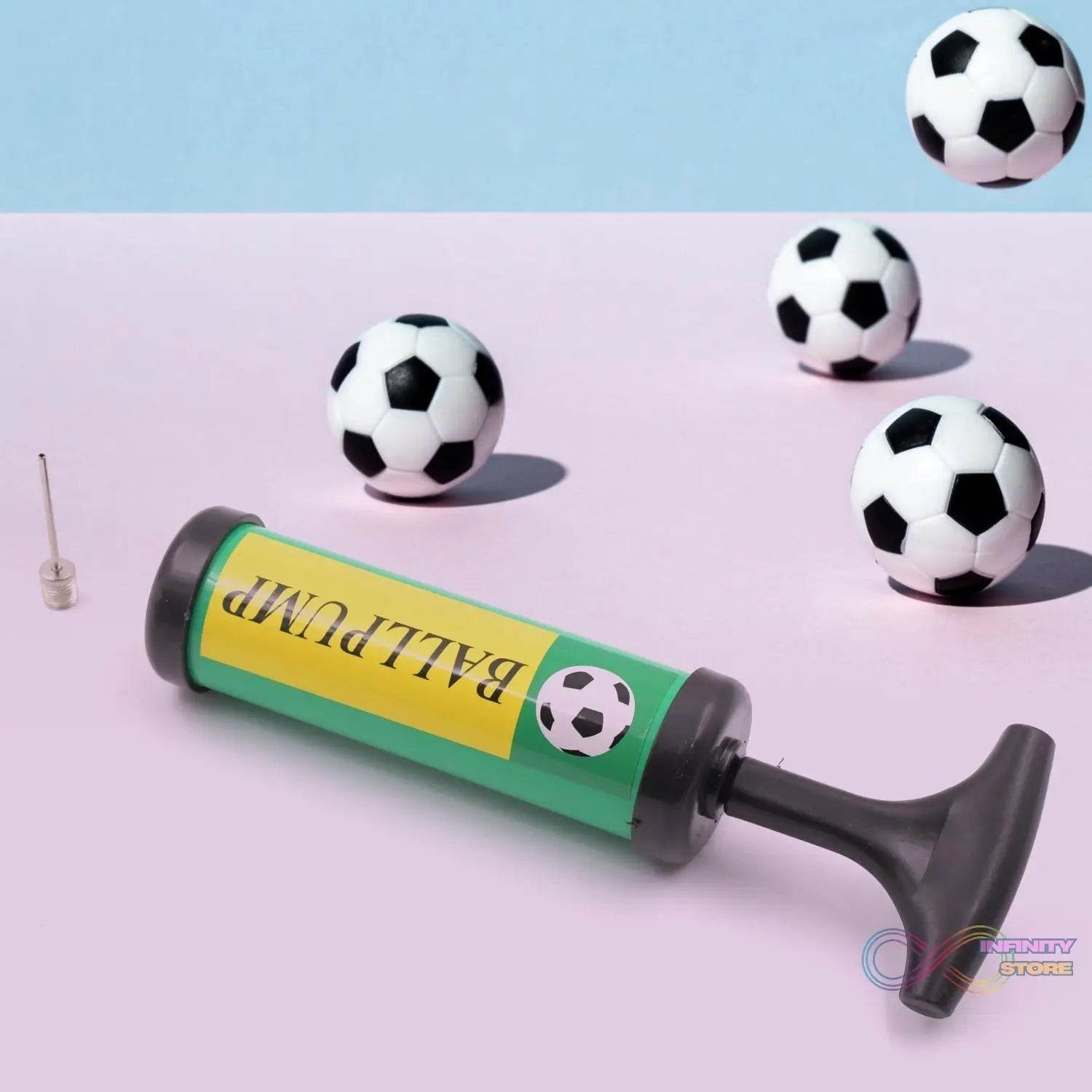 Inflator Air Ball Pump Soft Bouncing Ball Development Kids Toy, Sports Plastic Pump for Soccer, Basketball, Football, Volleyball Ball (17 Cm) - infinityexculsivestore.com
