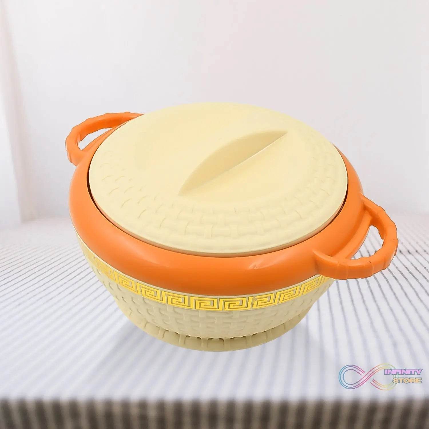 Insulated Hot Pot With Inner Stainless Steel Serving Casserole with Lid (800 ML Approx) - infinityexculsivestore.com