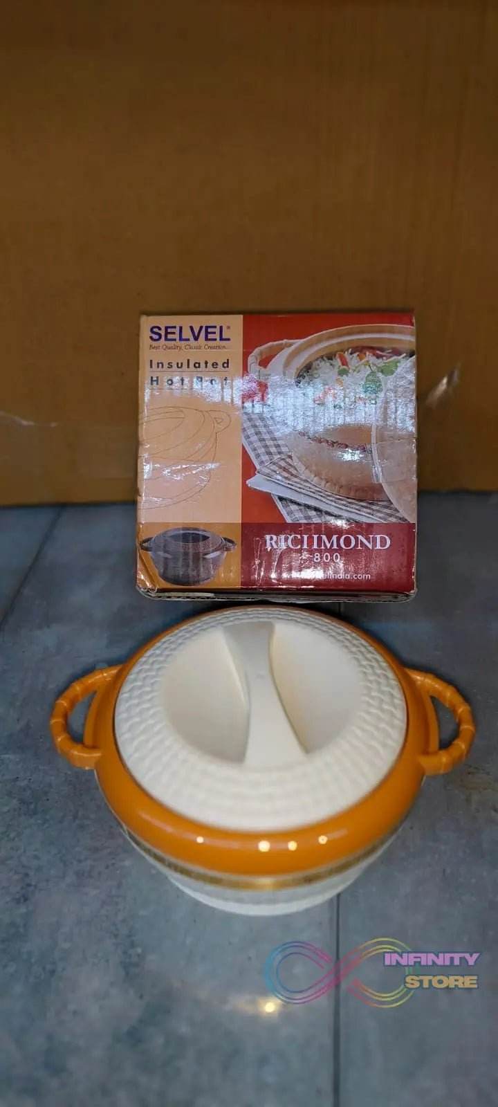 Insulated Hot Pot With Inner Stainless Steel Serving Casserole with Lid (800 ML Approx) - infinityexculsivestore.com