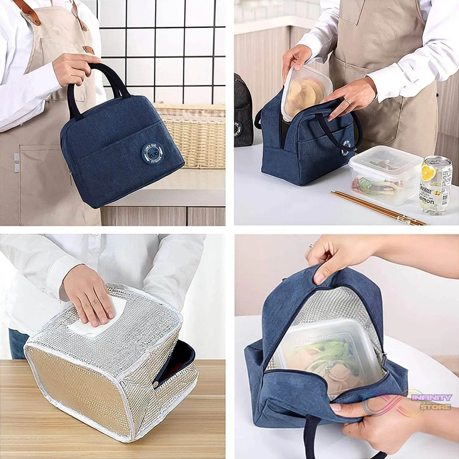 Insulated Lunch Bags for Travel Box / Tiffin / Storage Bag (1 Pc) - infinityexculsivestore.com
