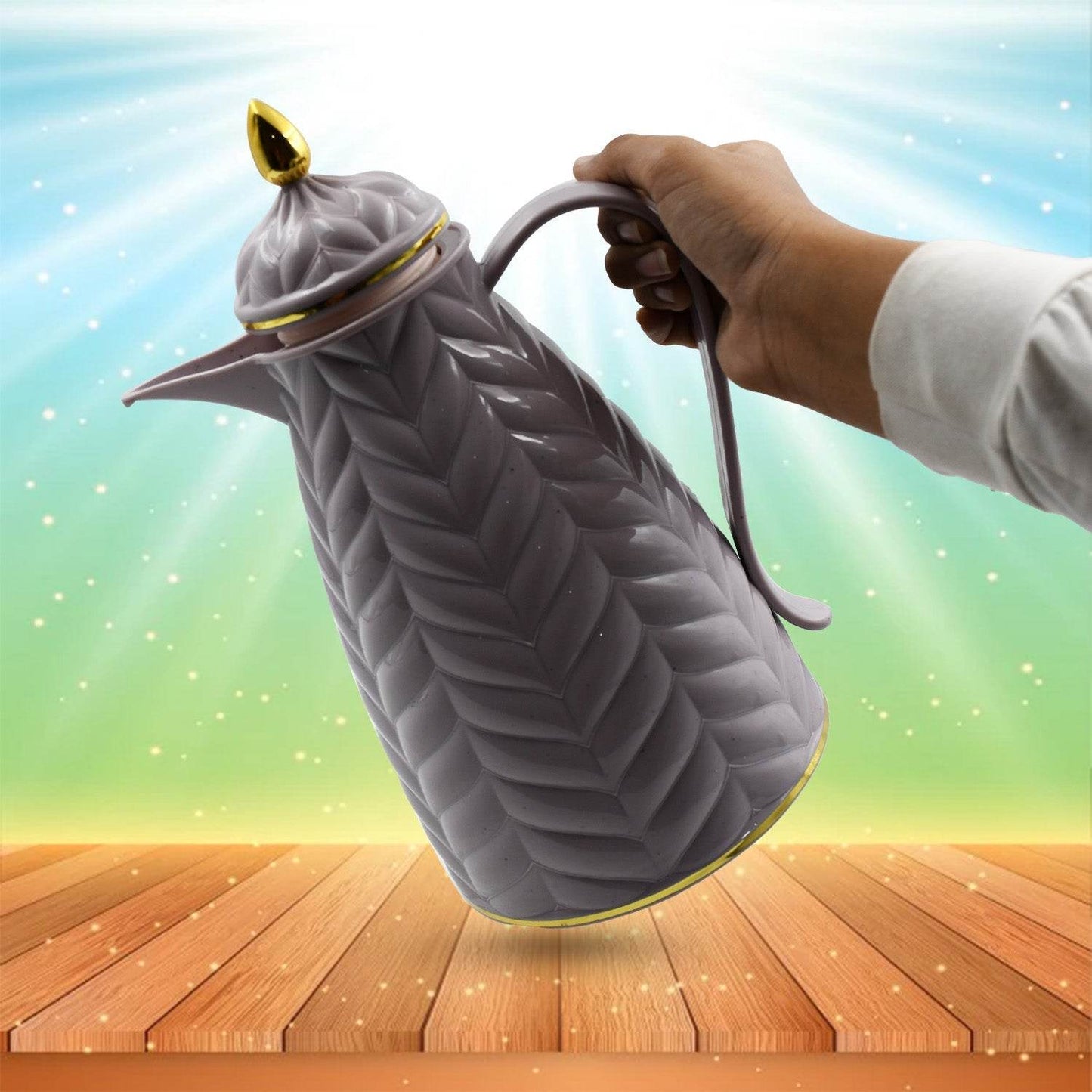 Insulated Tea Kettle Hot and Cold Premium Tea Kettle 1Ltr Kettle | Easy to Carry | Leak Proof | Tea Jug | Coffee Jug | Water Jug | Hot Beverages - infinityexculsivestore.com